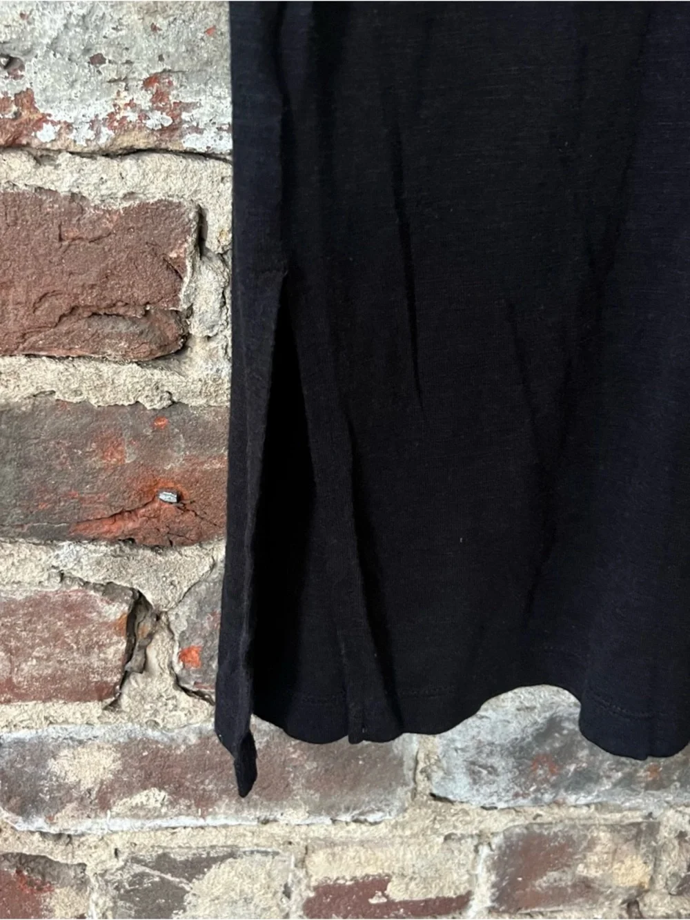 Jessica Simpson Black Short-Sleeve Midi Scoop Neck Dress - Picture 6 of 6